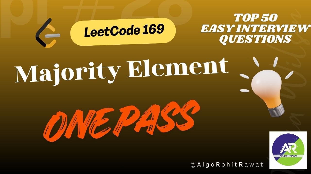 LeetCode 169 | Majority Element | Java | dsa #dsa #leetcode #codinginterview #java #algorithm