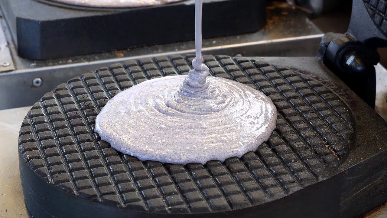 가장 얇은 와플 - 오레오 씬 와플 (oreo thin waffle, ワッフル, 胡扯 2,000KRW) korean street food / 혜화역 1번출구