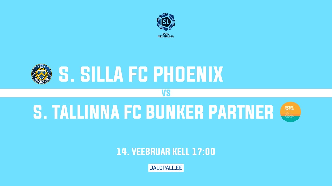 S. Silla FC Phoenix - S. Tallinna FC Bunker Partner | Saalijalgpalli Meistriliiga