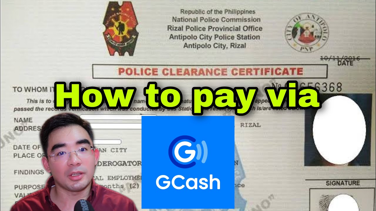 How to pay national police clearance via gcash