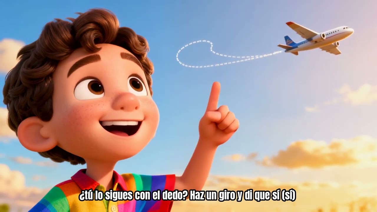 Canción del avión ✈️ | Aprendiendo sobre vehículos | Canciones infantiles educativas