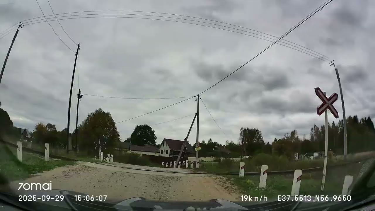Driving in Kimry municipal okrug: Белый Городок - Стрельчиха - около д. Грозино 29/09/2025 (4x)