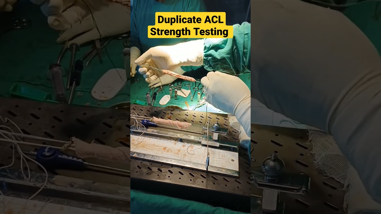 Duplicate ACL Ligament Strength Checking ✓✓| #acltear #aclsurgeryrecovery #aclrehab #ligamentinjury