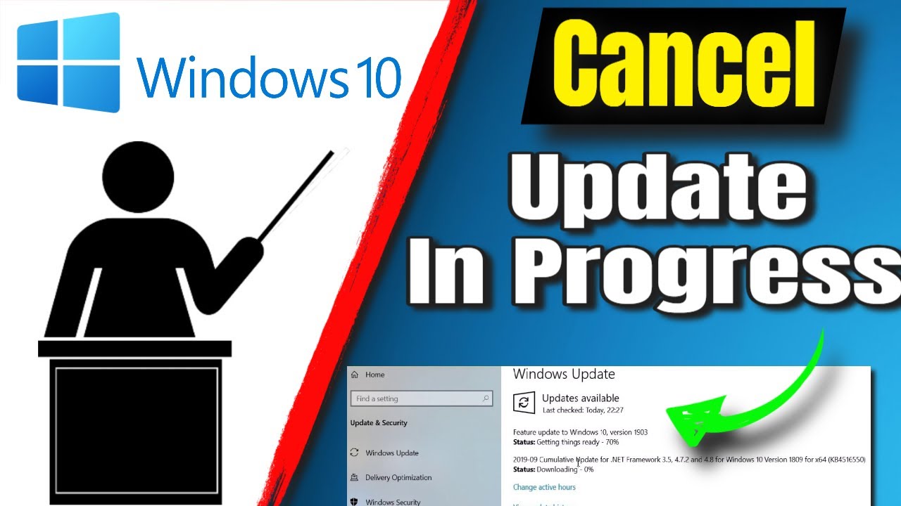 How To Cancel Windows 10 Update While Updating