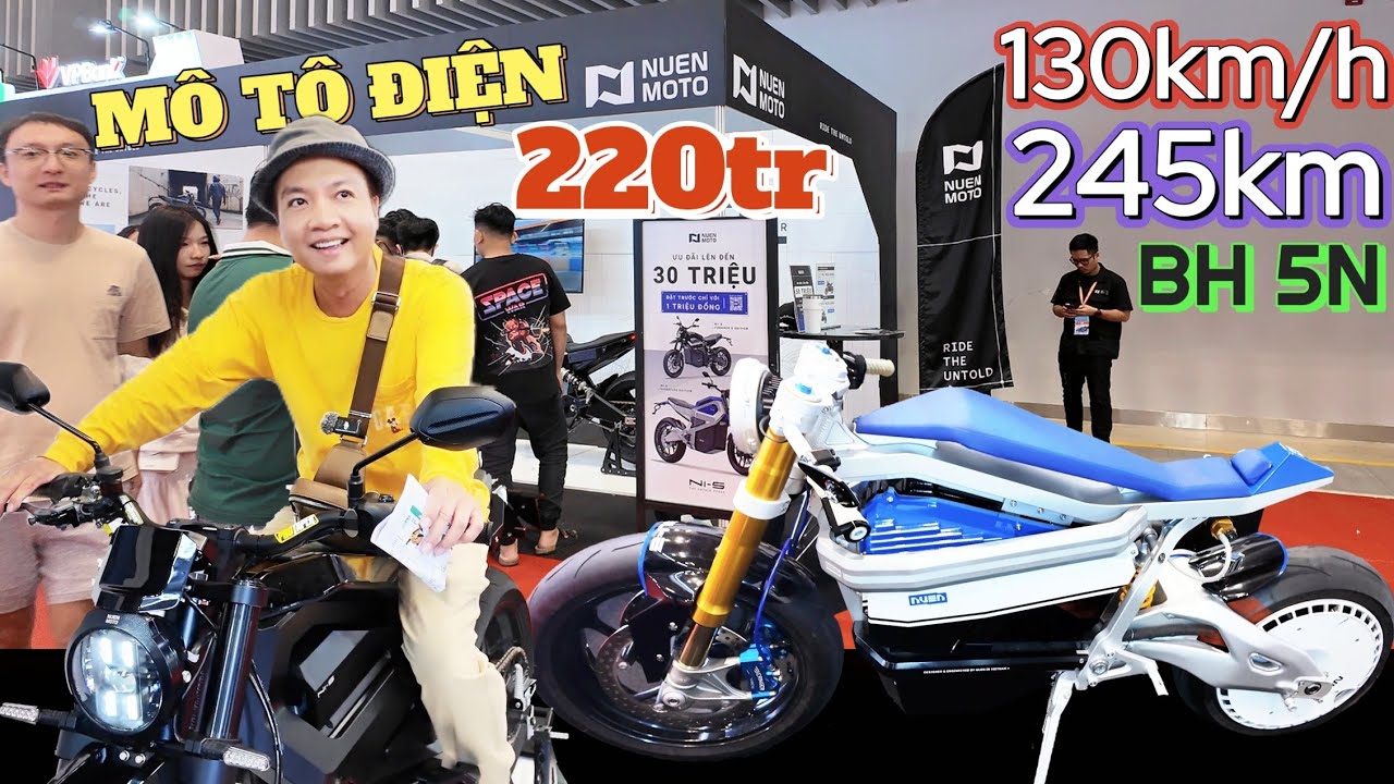 Nuen N1-S xe mô tô điện đầu tiên của VN sức mạnh ngang ôtô tốc độ lớn chưa từng thấy Motor Show 2024