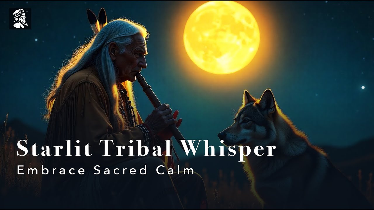 Starlit Tribal Whisper | 432Hz Native Soul Soundscape | Embrace Sacred Calm