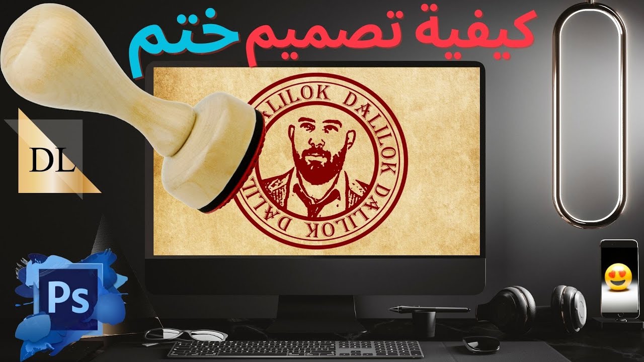 كيفية عمل ختم احترافى بالفوتوشوب