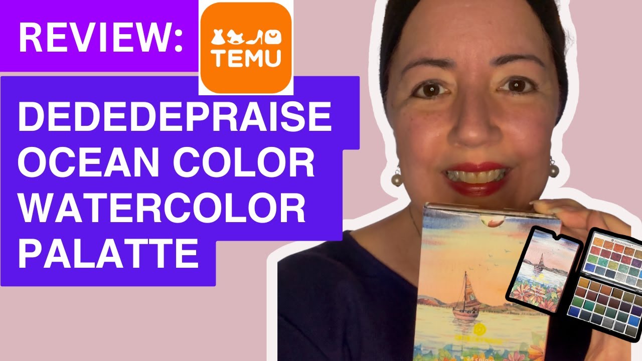 Review: TEMU DEDEDEPRAISE OCEAN COLOR WATERCOLOR PALATTE