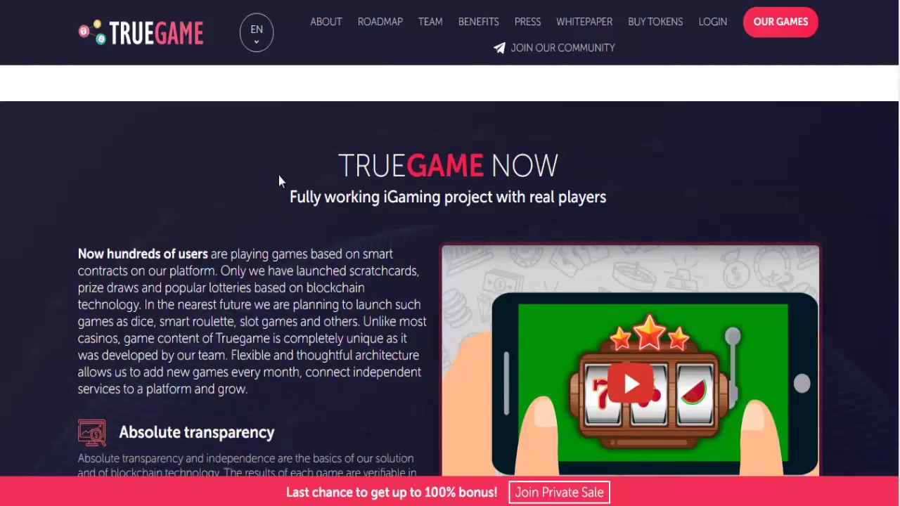 truegame io reviews ICO