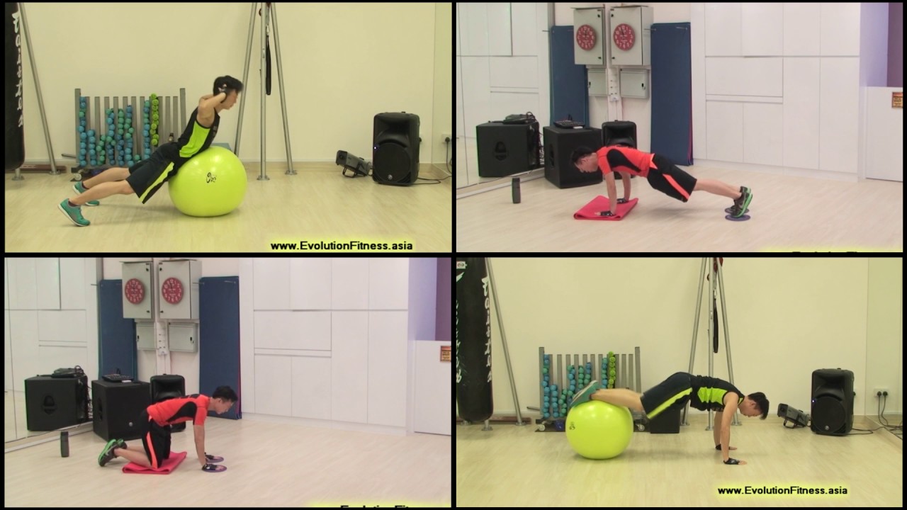 Fitball and Gliding Disc Workout