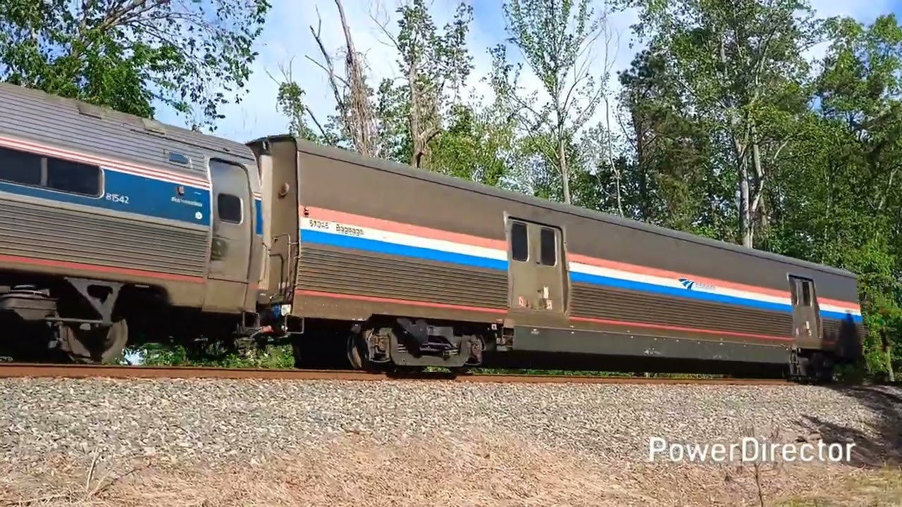 Different Amtrak and NC piedmont trains in the Durham & Greensboro nc area of 2025.🇺🇸