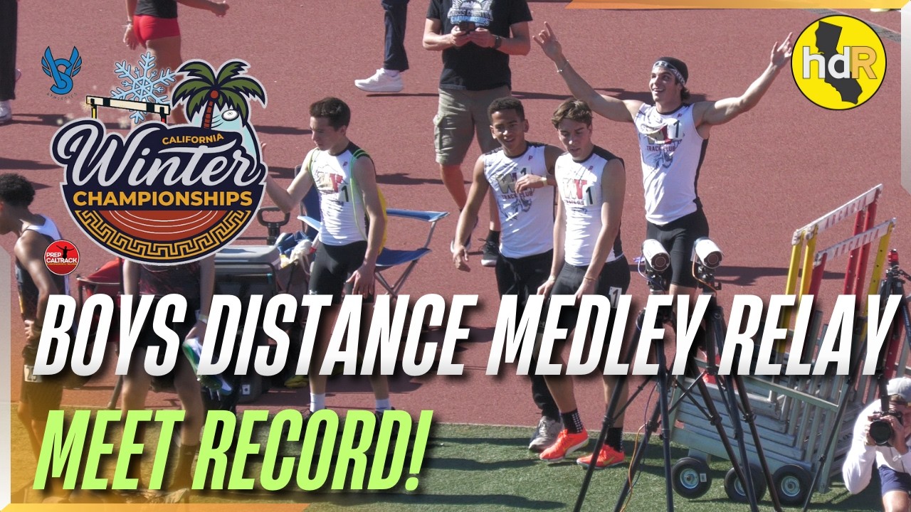 2026 TF - California Winter Championships - Boys DMR, Meet Record!!!!