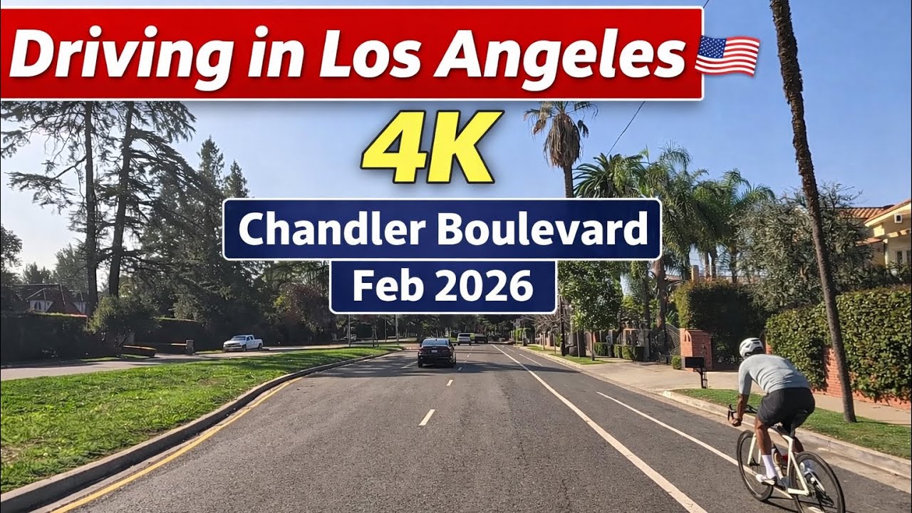 Driving in Los Angeles 4K | Chandler Boulevard | Feb 2026