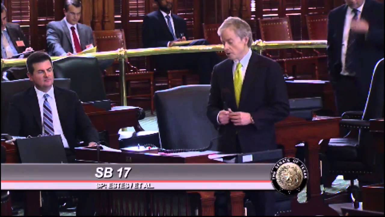 Senate Floor - Sen. Huffines On Constitutional Carry - March 16, 2015