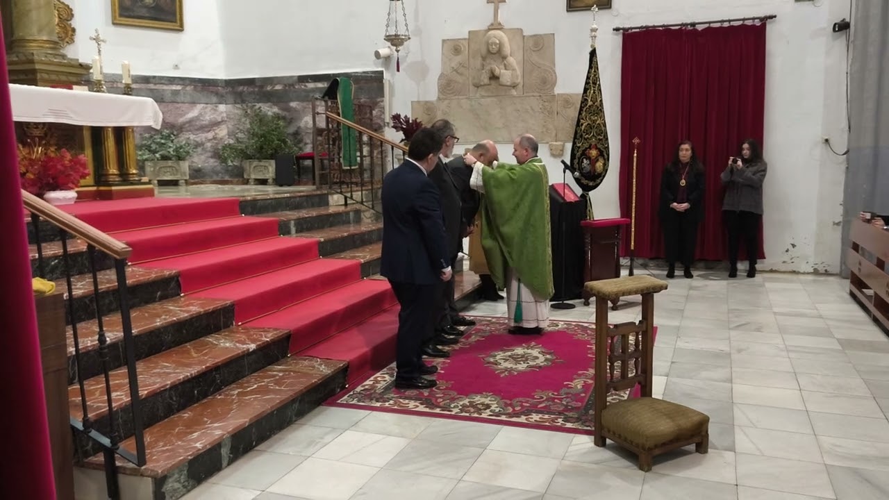 Toma de Posesión de los Miembros electos de la Hermandad  del Santo Entierro Badajoz 09-02-2025.