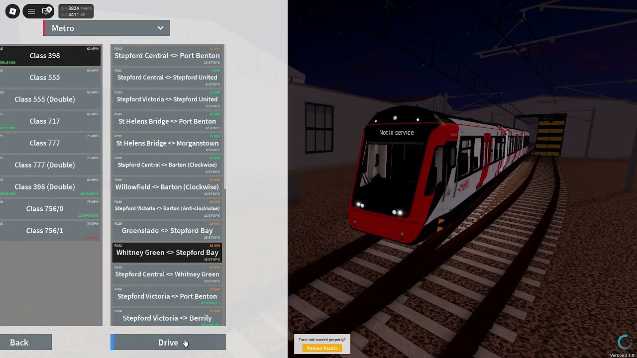 Whitney Green - Stepford Bay with the new Class 398! [SCR]