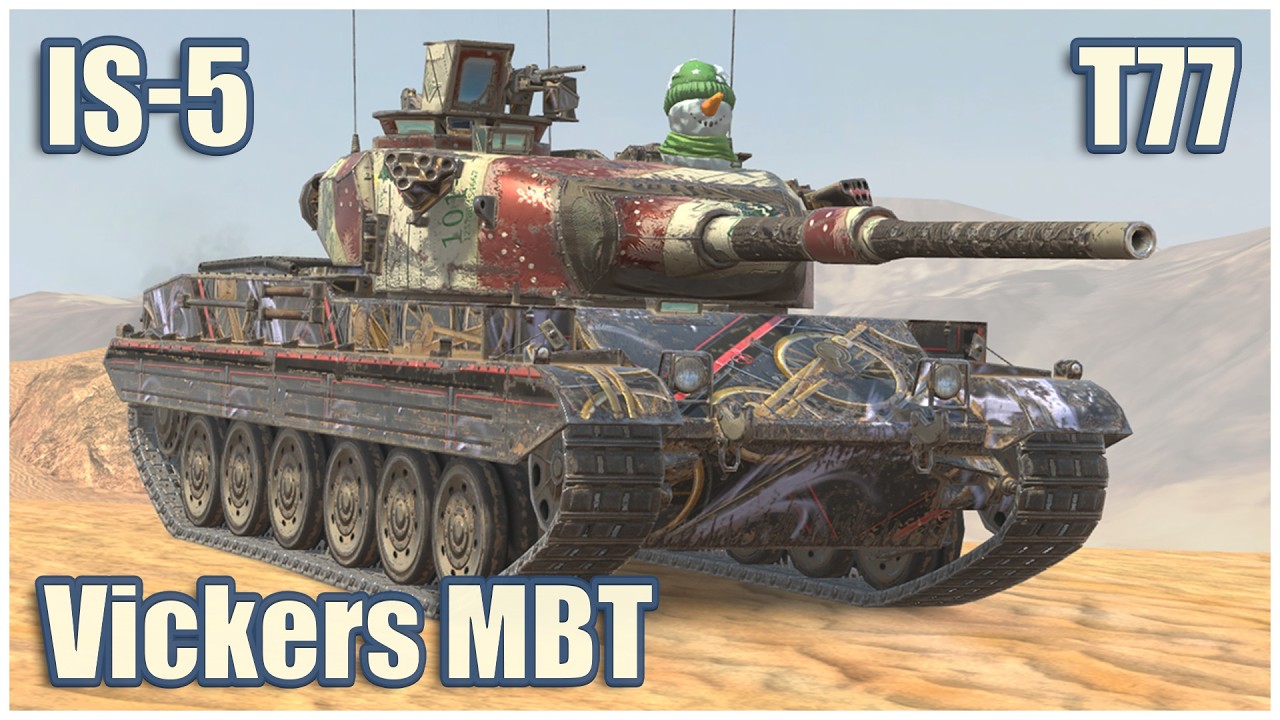 ИС-5, Vickers MBT & T77 • WoT Blitz Gameplay