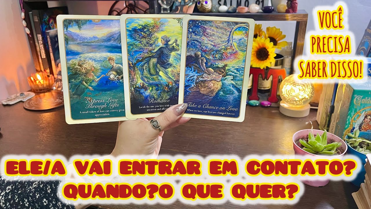 🥺ELE/A VAI ENTRAR EM CONTATO? QUANDO?O QUE QUER? #tarot #amor #tarotonline #tarotgratis 