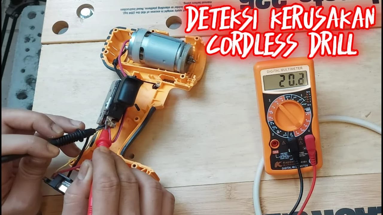 ELECTRICAL CORDLESS DRILL REPAIR-REVIEW KAPUSI MULTITESTER