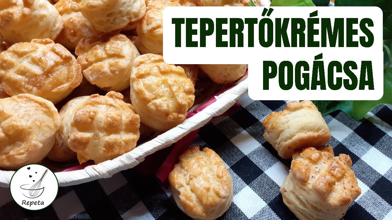 Tepertőkrémes pogácsa 😋 kívül ropog, belül álompuha!