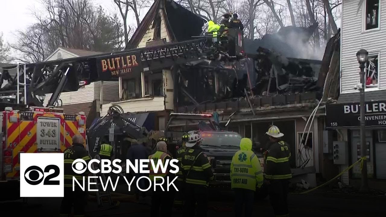 Video shows fire tear through multiple homes and businesses in Butler, N.J.