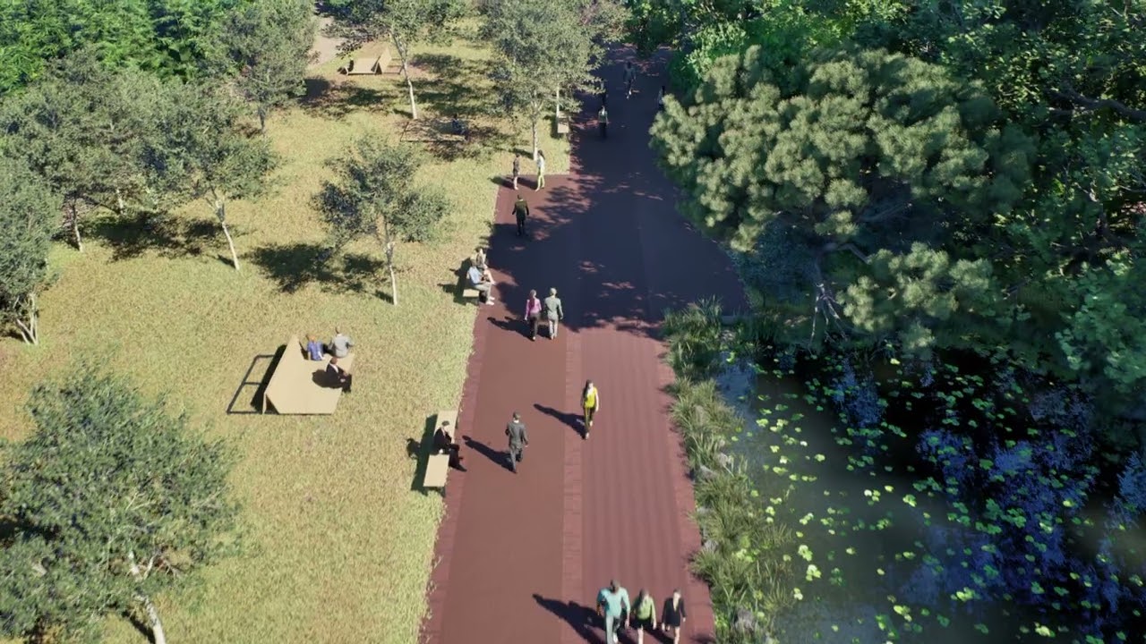 Projet pour la promenade du Paillon à Nice, par Carrilho da Graça et Chemetoff