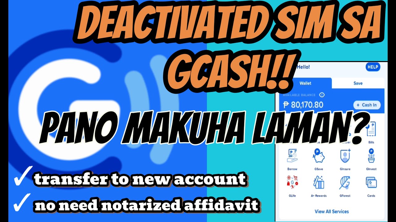 DEACTIVATED SIM SA GCASH (HOW TO TRANSFER BALANCE FROM MY OLD GCASH ACCOUNT TO NEW GCASH ACCOUNT