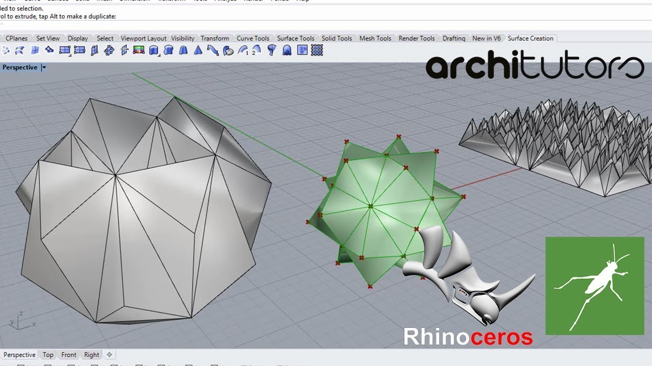 stellated forms in grasshopper | mesh stellation | architutors