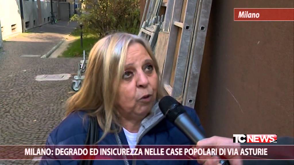 Milano: degrado ed insicurezza nell case popolari di via Asturie
