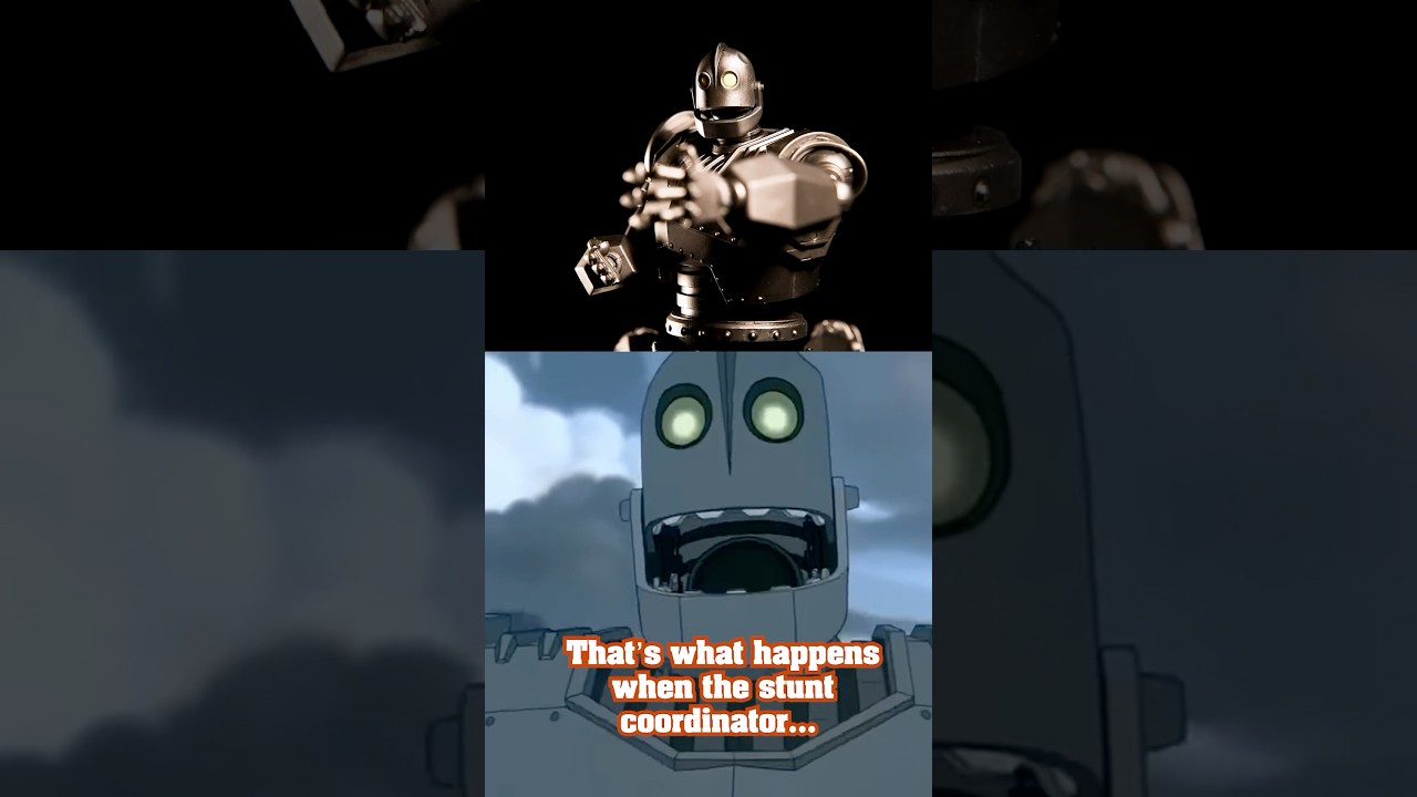 IRON GIANT does his own stunts #irongiant #90s #90skids #90scartoons #cartoon #nostalgia #fyp