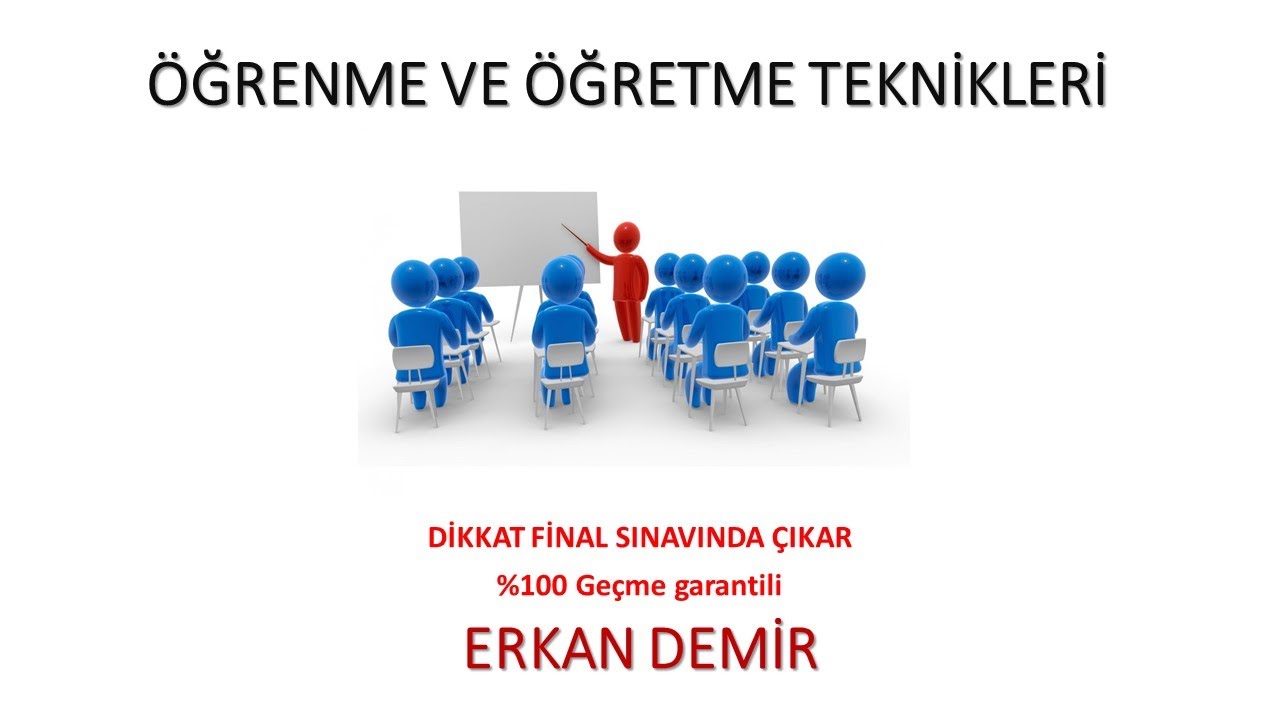 Öğrenme ve Öğretme Teknikleri (Ata Aöf) - Final (%100 Geçme Garantili)