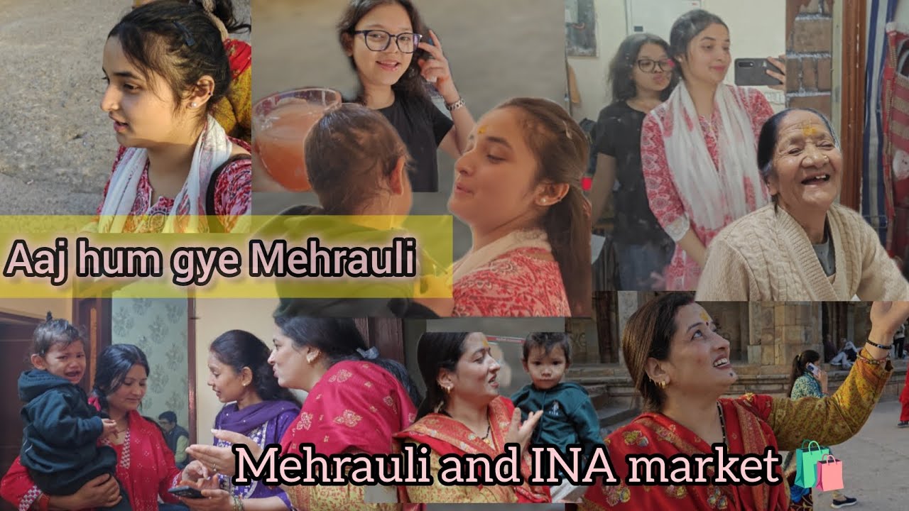 Aaj mere sath ye kya hogya😭  Mehrauli market 📍 INA market 🛍️ aaj try kre dahi ke sholey 😍 #trending 