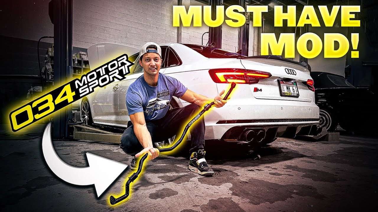 ЛУЧШИЙ мод для Audi B9 S4?! (Установка заднего стабилизатора поперечной устойчивости 034 Motorspo...