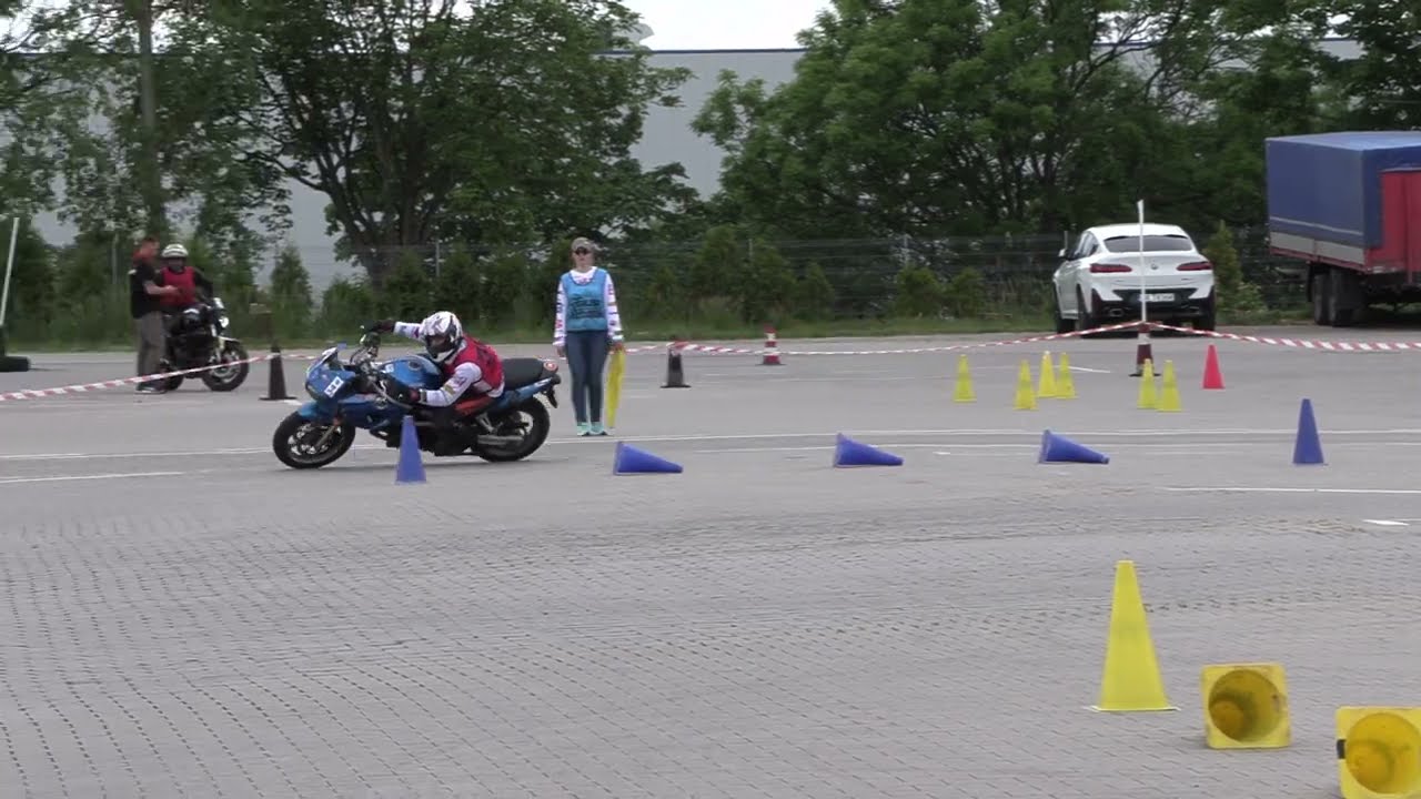 I runda Gymkhana GP 2024 Bolesławiec - Maciej Norek - Suzuki SV650S