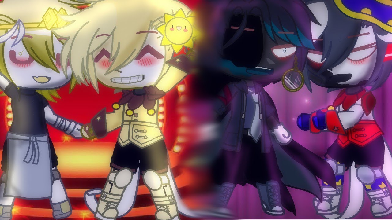 Dream and Nightmare meet Sun and moon ||undertale au and FNAF SB||