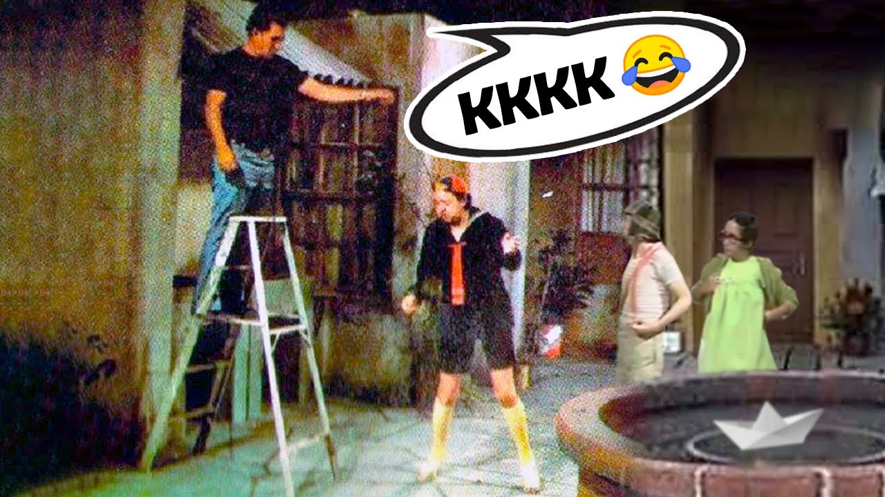 NEM a PRODUÇÃO SEGUROU a RISADA em CHAVES!!! 😂😂