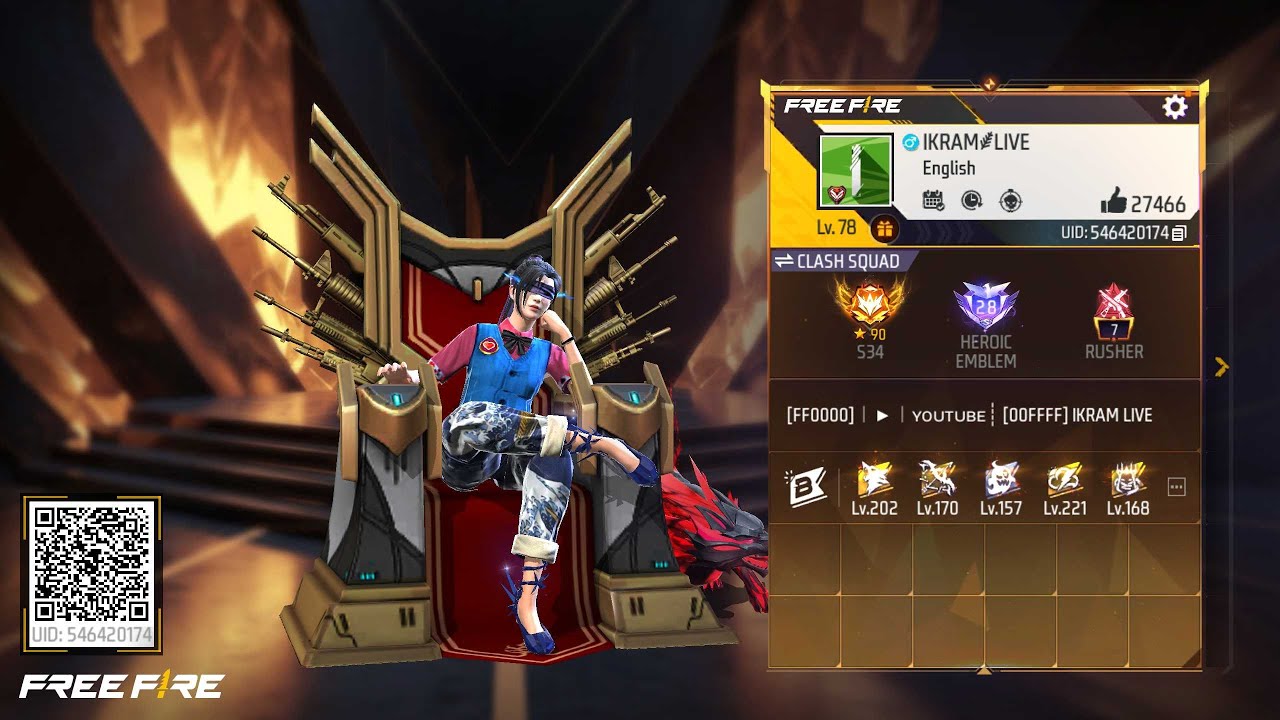🔴Free Fire Gold to Grandmaster Live Rank Push #freefire #shorts #short #shortsfeed