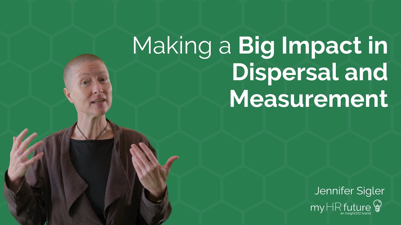 MAKING A BIG IMPACT INDISPERSAL AND MEASUREMENT