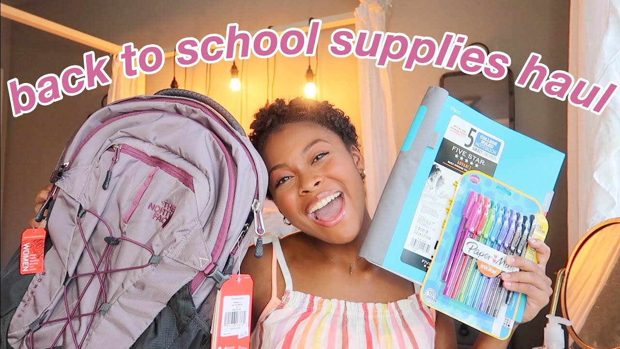 HUGE back to school supplies haul!!! // The North Face, Vera Bradley, Day Designer, Target, etc.