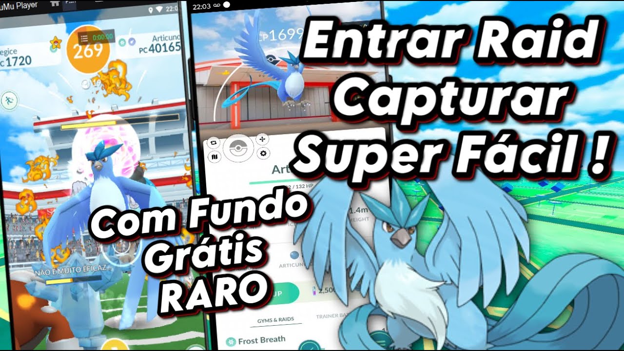 ESQUEMA ! COMO ENTRAR Na RAID do ARTICUNO ESPECIAL Com FUNDO GRÁTIS SUPER RARO No POKEMON GO FÁCIL
