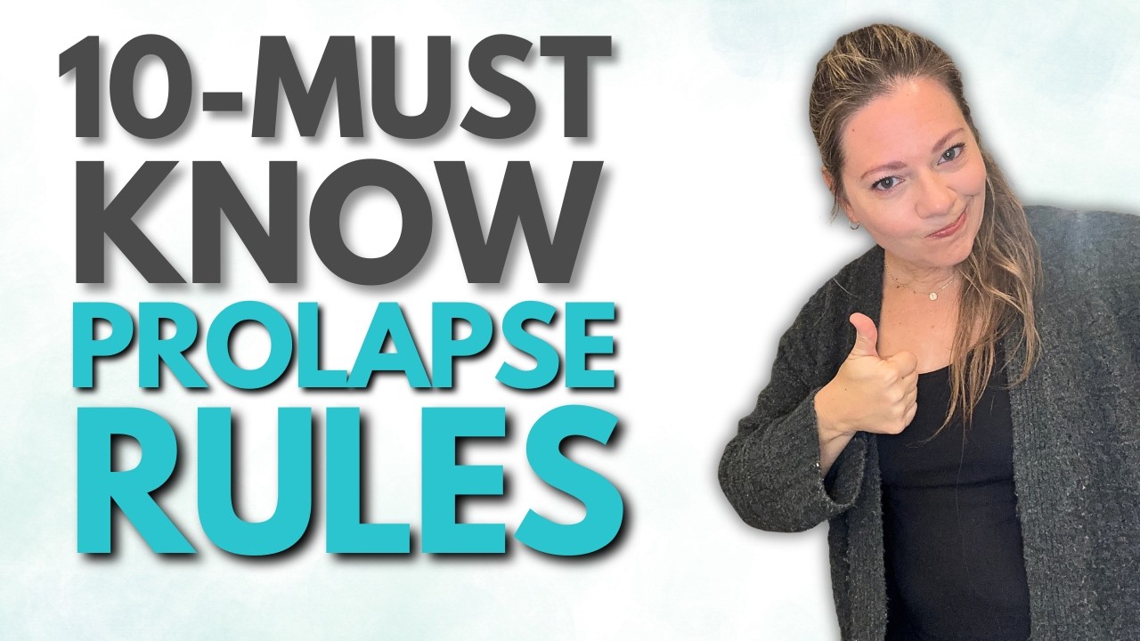 Top 10 Rules for Living with Pelvic Organ Prolapse