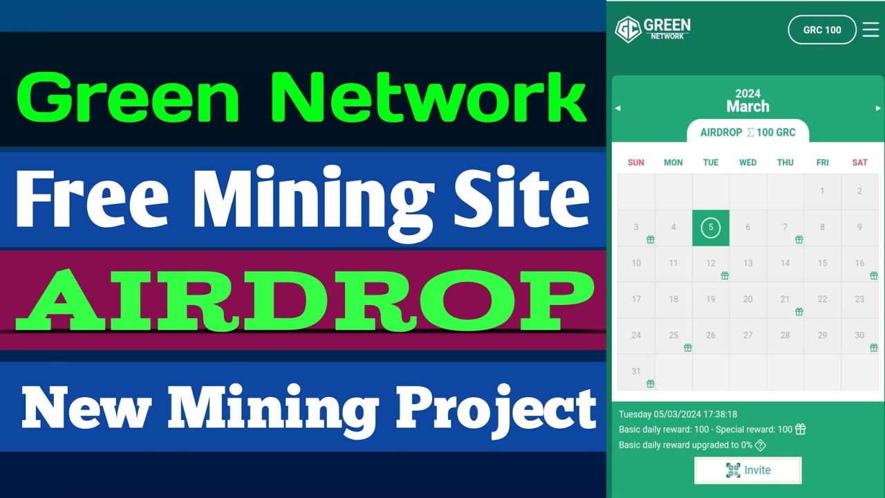 green network new mining project | free mining Airdrop site | refer code- GRC-YWKHVX1Z-J |
