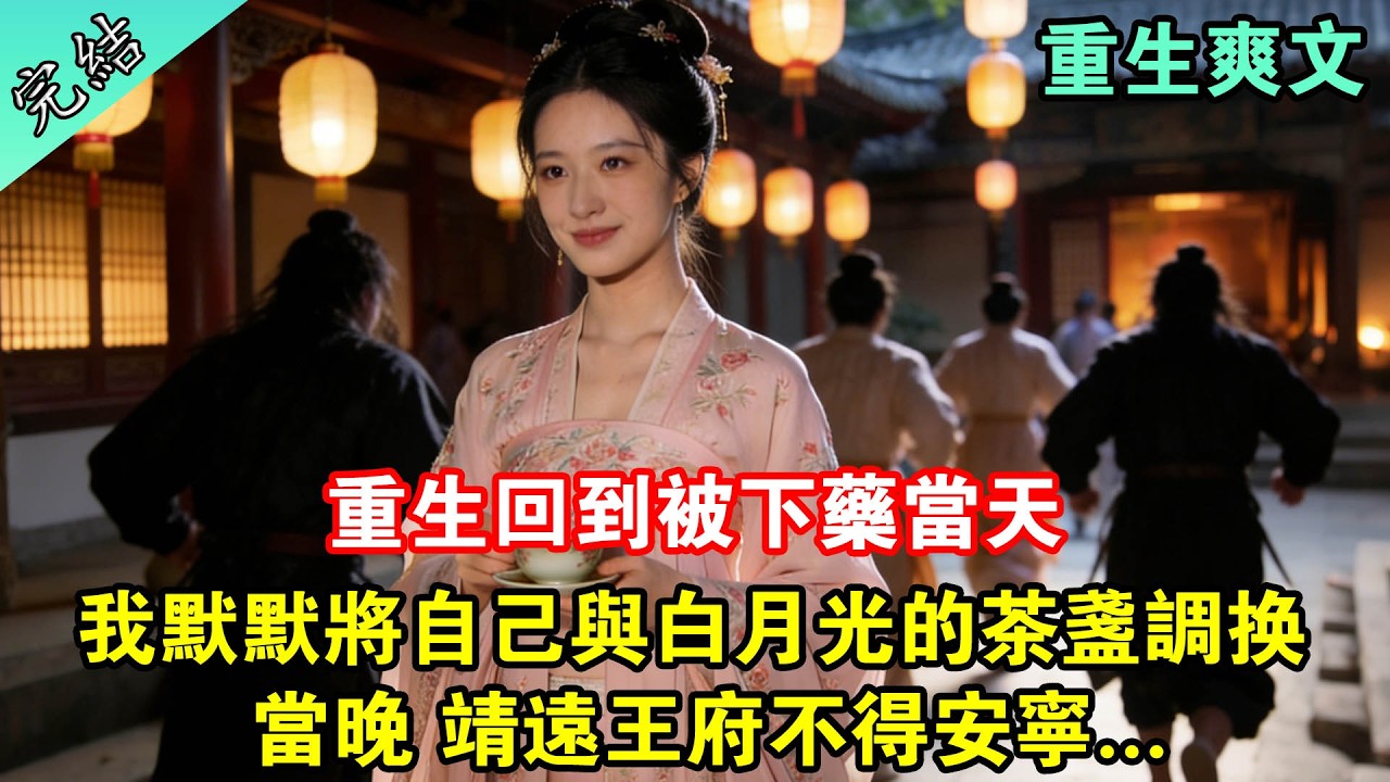 重生回到被下藥當天，我默默將自己與他的白月光茶盞調換，當晚靖远王府不安宁#一口氣看完 #完結 #古言 #重生 #爽文 #大女主 #一口氣聽完 #女生必看 #小說推文 #女頻 #有聲書 #宅鬥 #宅斗