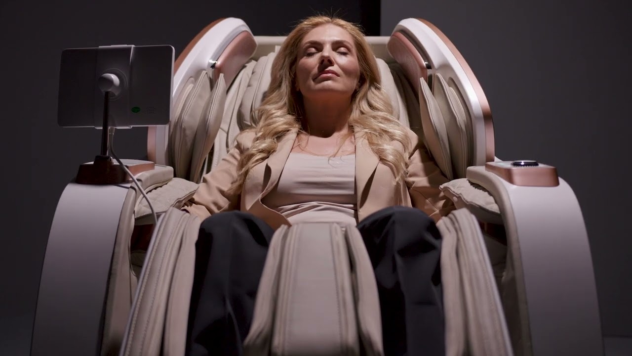 Fauteuil de massage TITAN II en cuir naturel