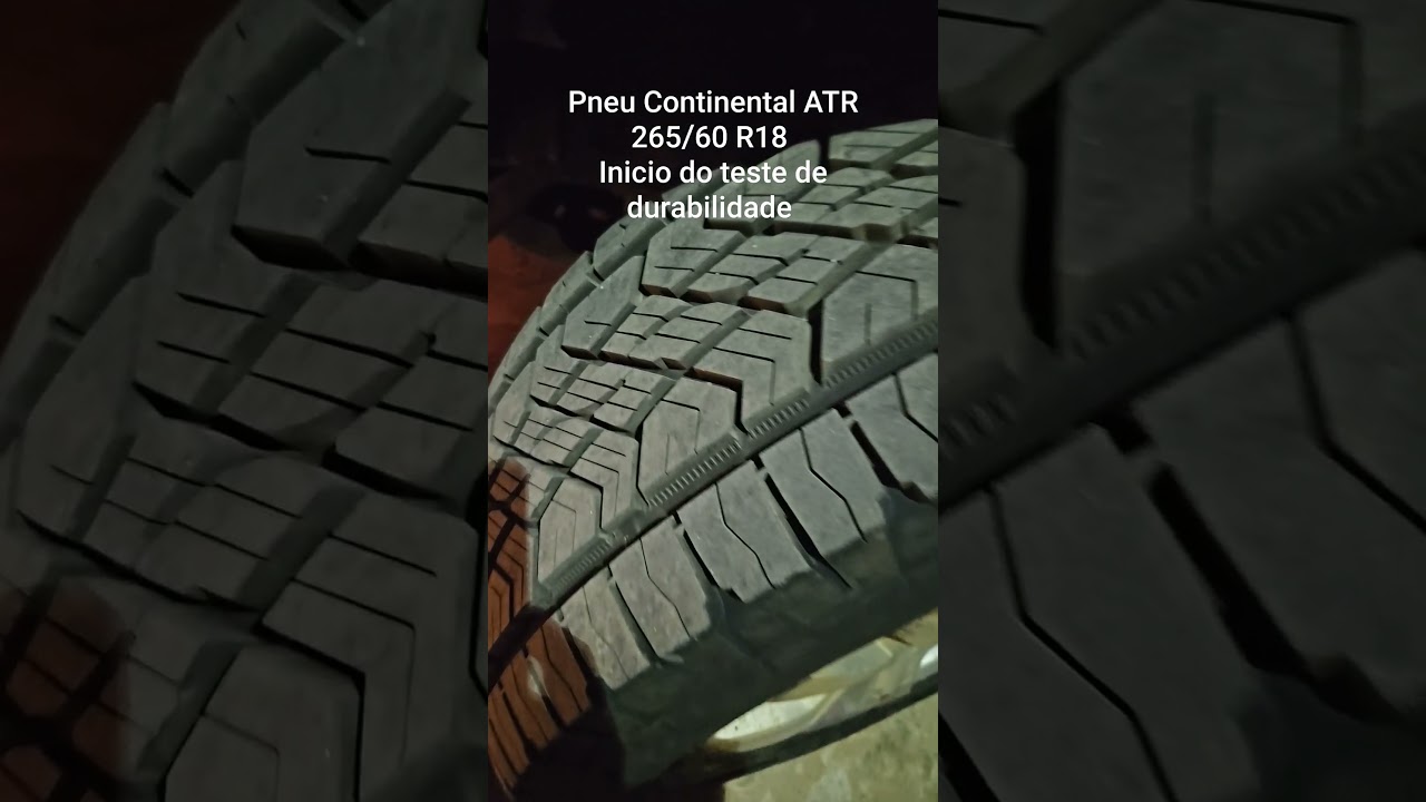 in&iacute;cio teste pneu Continental Crosscontact ATR 265/60 R18