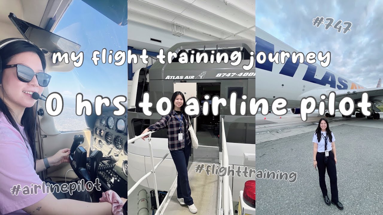 my flight training process from 0 to airline pilot // how i got into aviation & started my career