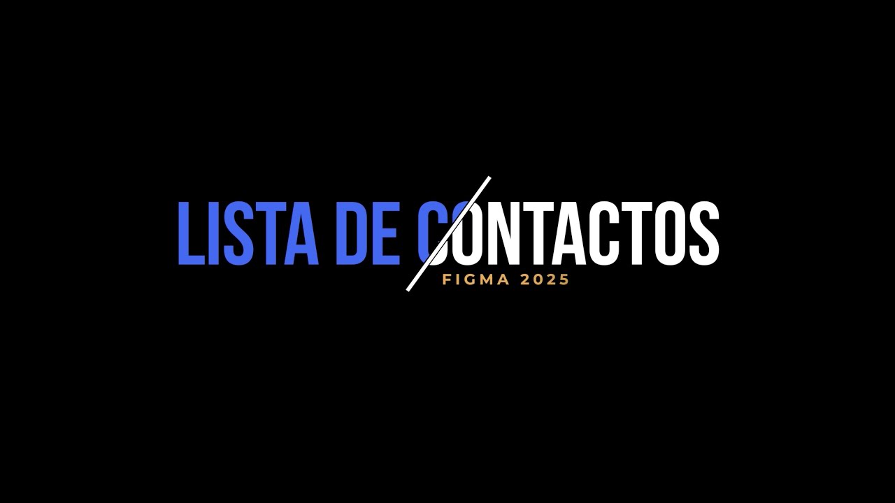 Lista de contactos en Figma 2025