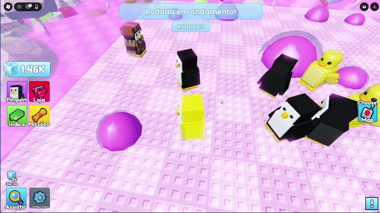 jogando jogo do pinguin no roblox