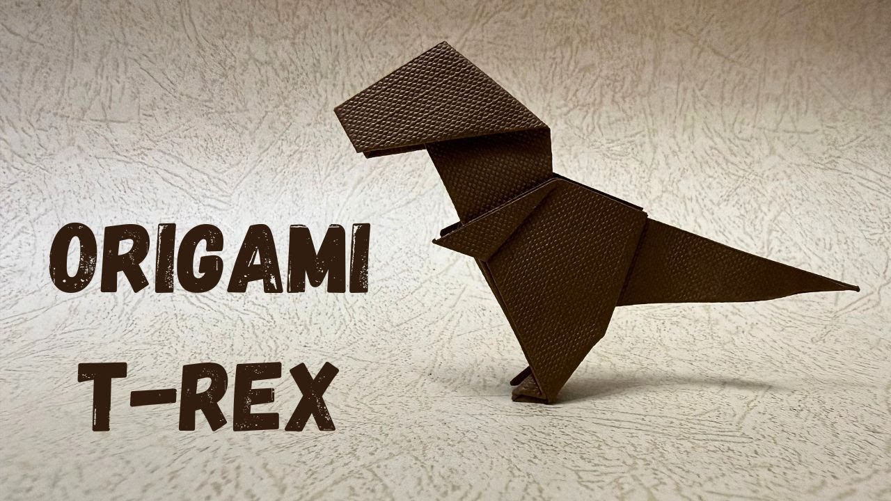 rigami Dinosaur | How to Make a Paper Dinosaur | T-Rex | Tyrannosaurus #origamitrex #innovationizer