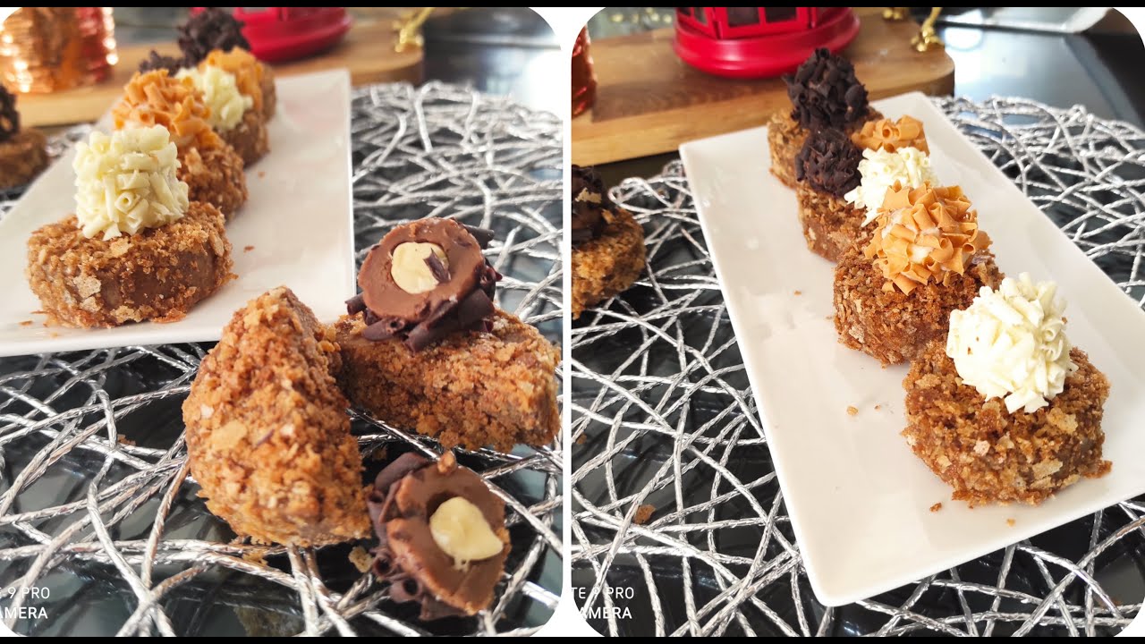 حلوة الكرمبل وصفة الورشات بزاااف بنينة  و معاها وصفة لي ترووف بحشوة مقرمشة /les truffes au chocolat